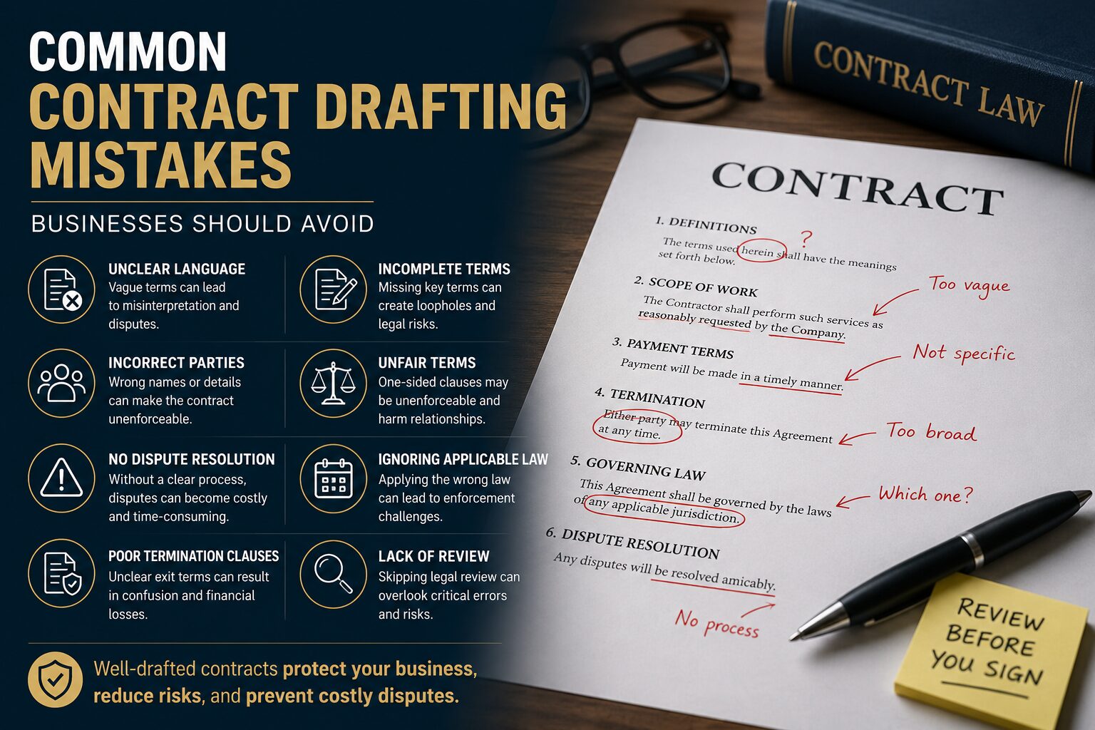 Common Contract Drafting Mistakes